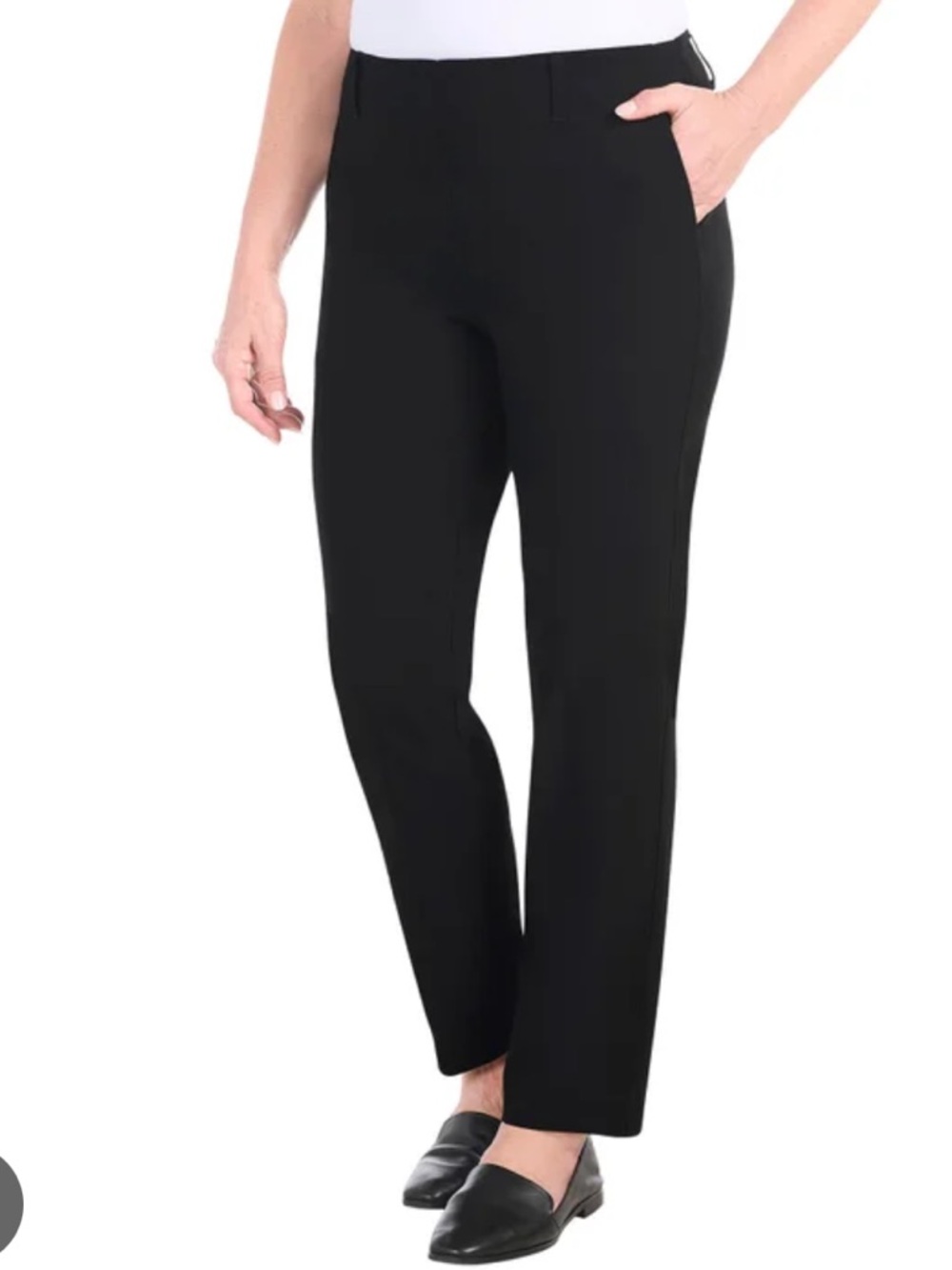 Hilary Radley Black Pull on Pants - size 4